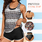 Dames Comfortabele Geprinte Bikini 3-delige Set