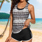 Dames Comfortabele Geprinte Bikini 3-delige Set