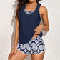 Dames Comfortabele Geprinte Bikini 3-delige Set
