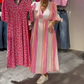🔥 V-hals jurk met print voor vrouwen