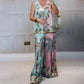 Verfijnde tweedelige outfit - tropisch printdesign