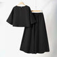 Casual ronde nek 3/4 mouw T-shirt en losse broek 2-delige set