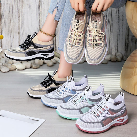 🔥Uitverkoop 50% korting🔥Relaxte hardloopschoenen met veters voor dames👟
