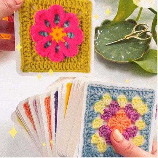 🧵 Granny Square Kaartspel voor haken – 50 patronen om te combineren 🧶
