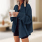 💕🧥Hot Sale 50% korting🎀Dames wafelgebreide shacket met knopen