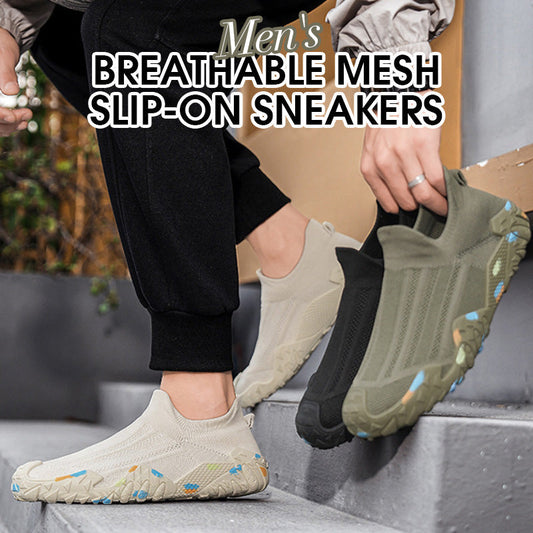 Ademende Mesh Slip-On Sneakers voor Heren