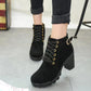 Elegante, ademende, charmante chunky laarzen