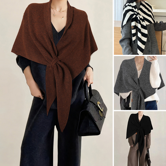 🎀 ✨Dames Modieuze Driehoekige Sjaal: Warm, Duurzaam & 100% Veelzijdig!