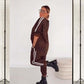 Dames tweedelige set met luipaardprint (trui en broek)