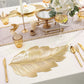 ✨ Goudkleurige 3D Blad Placemat - Luxe Tafeldecoratie met Hittebestendigheid! ✨