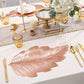 ✨ Goudkleurige 3D Blad Placemat - Luxe Tafeldecoratie met Hittebestendigheid! ✨
