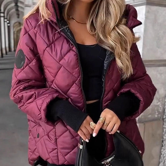 💜HOT SALE - 50% KORTING💜Casual katoenen jas met capuchon voor dames