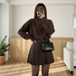 Chique A-lijn mini-jurk met getailleerde taille