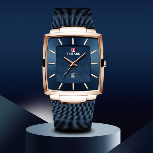 🖤Black Friday topper!50% KORTING✨Ultradunne Vierkante Quartzhorloge (Meshband) – 9mm Dun, 3ATM Waterbestendig & Modieus Design (Perfect als Cadeau!)