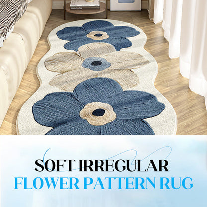 🎉 50% KORTING – Superzachte Bloemen Vloerkleed voor Slaapkamer of Kinderkamer 🌸🧡