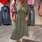 🏖️Zomerkoel aanbieding: 49% KORTING!!🎀Dames V-hals bedrukte jurk