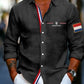 Koningsdag wafelshirt voor heren