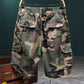 🩳 50% KORTING! 🔥 Camo-cargoshort met studs voor heren – slijtvast, veel zakken en een stoer camouflagepatroon – ideaal voor buitenactiviteiten en dagelijks gebruik 🌿