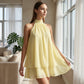 🥳HETE UITVERKOOP 2026🥳 50% korting! 🌸Halter mini-jurk voor dames
