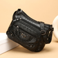 Dames zacht PU-leer crossbody tas met meerdere vakken