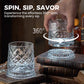 【Conversatie Starter】 Uniek Draaiend Drinkglas | Visueel Spectaculair | Ideaal Cadeau voor WhiskyLiefhebbers