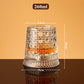【Conversatie Starter】 Uniek Draaiend Drinkglas | Visueel Spectaculair | Ideaal Cadeau voor WhiskyLiefhebbers