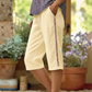 Zomerbroek in caprilengte voor dames met kanten details