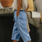 Zomerbroek in caprilengte voor dames met kanten details