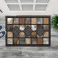 ⏳🔥TIJDELIJKE 50% KORTING! 🏡 Geometrisch steenpatroon deurmat – Stijlvol & duurzaam voor uw huis ✨