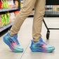 Ademende mesh sneakers met zool met demping voor outdoor en fitness
