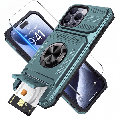📱 TIJDELIJKE KORTING VAN 50%! 💥 Telefoonhoesje met Kaarthouder & Ringhouder – Standaard, Magneetbevestiging, Valbescherming